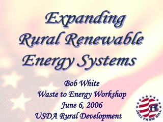 Expanding Rural Renewable Energy Systems
