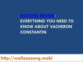 Everything you need to know about vacheron constantin