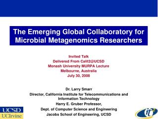 The Emerging Global Collaboratory for Microbial Metagenomics Researchers