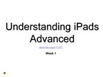 Understanding iPads Advanced