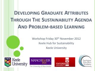 Developing Graduate Attributes Through The Sustainability Agenda And Problem-based Learning