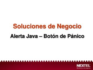 Soluciones de Negocio Alerta Java – Botón de Pánico