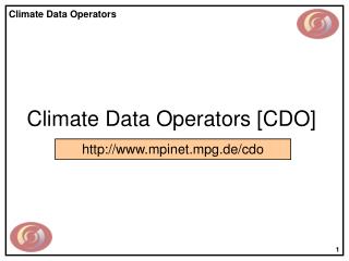 Climate Data Operators [CDO]