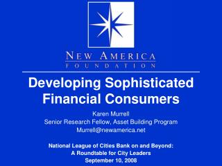 Developing Sophisticated Financial Consumers