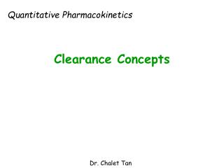 Clearance Concepts