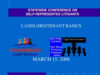 STATEWIDE CONFERENCE ON SELF-REPRESENTED LITIGANTS