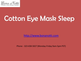 Cotton Eye Mask Sleep