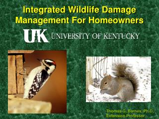 Integrated Wildlife Damage Management For Homeowners