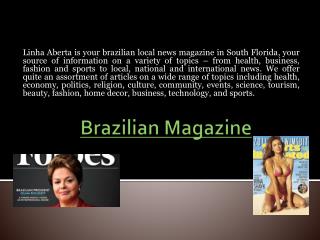 Revista Brasileira NOS EUA
