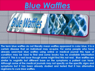 Blue Waffles Std