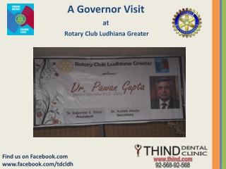 Governor Visit at Rotary Club