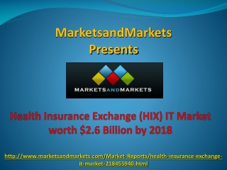 Health Insurance Exchange Market by 2018