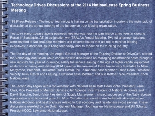 Technology Drives Discussions at the 2014 NationaLease