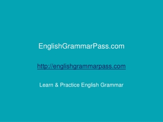 English grammar test