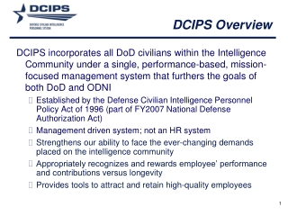 DCIPS Overview