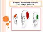 Migraine Headache Causes And Preventive Measures