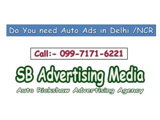 Auto Rickshaw advertising agency,9971716221