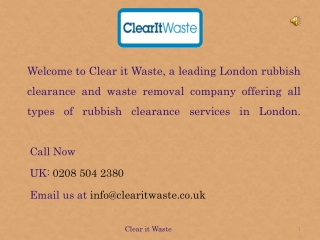 Rubbish Clearance London