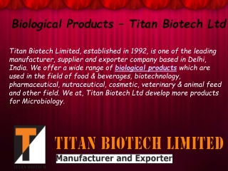 Find Important Types Of Biological Products