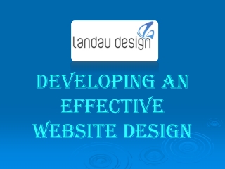 Developing An Effective Website Design