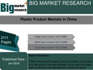 Plastic Product Markets in China