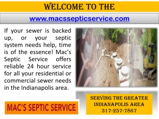 Sewer cleaning Indianapolis - Septic tank cleaning - Sewer replacement