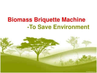 Biomass Briquette Machine Provides Bio Fuel Briquettes