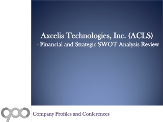 SWOT Analysis Review on Axcelis Technologies, Inc. (ACLS)