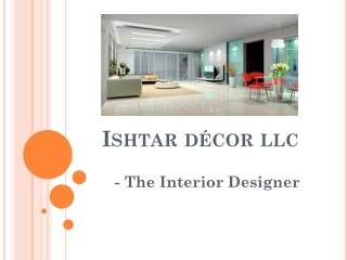 Ishtaar Decor Interior Design Company Dubai