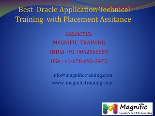 Best Oracle Application Technical Training with Placement