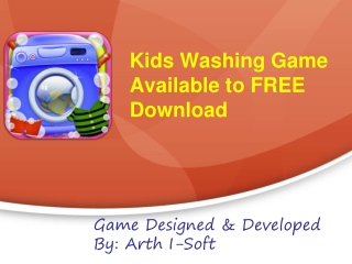 Kids washing game available to free download