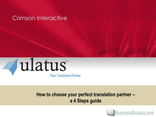 How To Choose Your Translation Partner