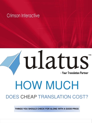HOW MUCH DOES CHEAP TRANSLATION COST?