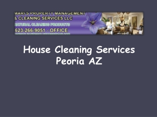 House Cleaning Services Peoria AZ