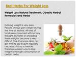 Herbs To Lose Weight Naturally