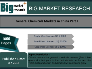General Chemicals Markets in China Part I