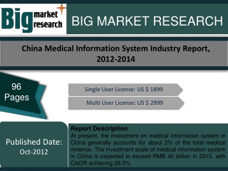 China Medical Information System Industry Report, 2012-2014