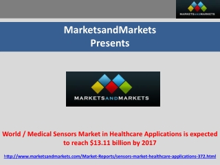 World / Medical Sensors Market in Healthcare Applications is