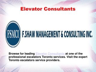 Elevator Consultants