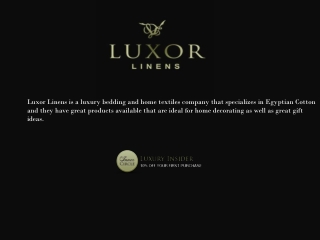 Tiger's Birthday Sale-Luxor linens