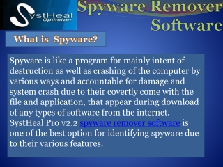 Spyware Remover Software