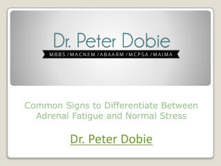 Common Signs to Differentiate Between Adrenal Fatigue and No