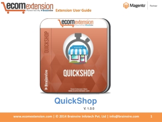 Magento Quick Shop Extension - Make Product Information Read