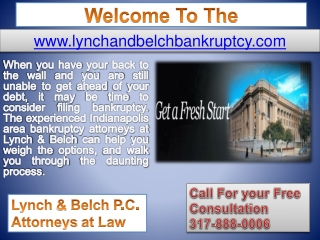 Bankruptcy In Indianapolis - Stop Foreclosure in Terre Haute