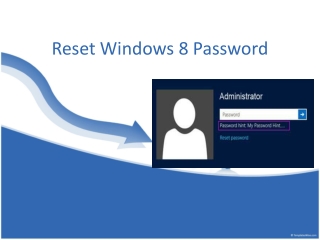 Workable Way to Reset Windows 8 Password
