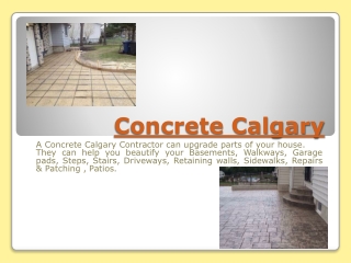Concrete Contractor Calgary