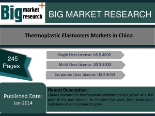 Thermoplastic Elastomers Markets in China