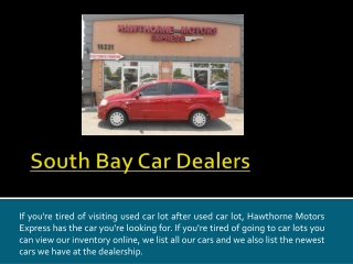 Hawthorne Used Car Dealerships