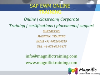 sap ewm online,training