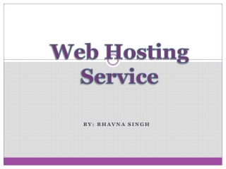 Brief Introduction to Web Hosting